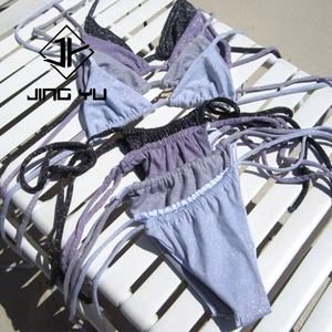 Custom Swimwear Custom Swimsuit Bikini China Swimwear Manufacturer Women Custom Swimwear Glitter - Product Image 4