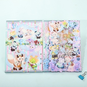 Carnet souple A7 en acrylique, motif dessin animé original, multi-étoiles, <span class=keywords><strong>Delu</strong></span>, mignon pour filles, en pâte de bois, 1 à 50 pages - Product Image 1