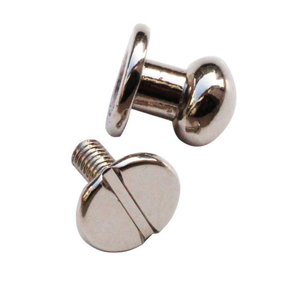 Custom Iron <b>Silver</b> Plated Grade 8 Fastener Screw Rivets for <b>Handbag</b> Hardware Fashion Leather Bag Accessories - Product Image 1