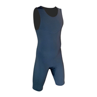 Combinaison jean courte en néoprène de 2 mm sans fermeture éclair pour hommes, maillot de bain de printemps