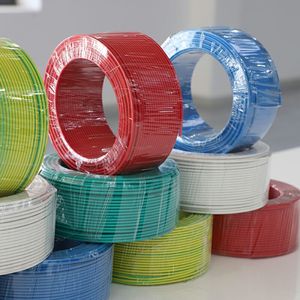 Fil électrique BV en cuivre isolé PVC, conducteur monobrin, rigide ou torsadé, pour câblage fixe de bâtiment, conduits <span class=keywords><strong>100m</strong></span> - Product Image 1