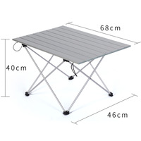 Table rectangulaire pliante tactique pour pique-nique, camping en plein air, barbecue - Portable, légère, durable, utilisable pour ordinateur et assiette