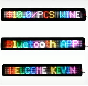 Schermo a Led fabbrica Hd 7*120 a colori senza fili Bluetooth auto Led a linea singola schermo di informazioni funzionamento del telefono cellulare - Product Image 2