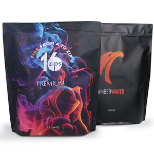 Individuell Bedruckte Lebensmittelbeutel 1lb 3,5g 7g 14g Mylar Ziplock Standbodenbeutel Ein-Pfund-Beutel Matt Wiederverschließbar 16oz Mylar-Tüten mit Logo - Product Image 1