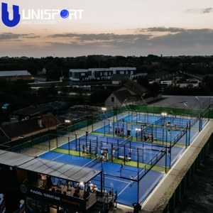 Pista de Pádel Panorámica Estándar UNISPORT WPT, Pista Profesional de Pádel para Exteriores con Vidrio Templado de 12 mm y Sistema LED - Product Image 6