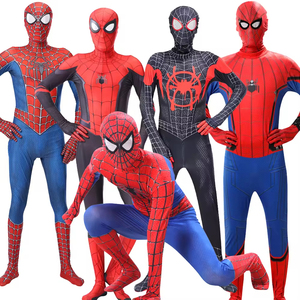 Unisex Spider-Man Jumpsuit với mũ áo choàng dành cho người lớn Carnival Đảng Fancy siêu anh hùng ăn mặc nhà máy giá - Product Image 2