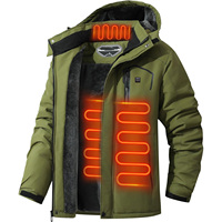 Chaqueta Térmica Unisex Estilo Europeo, Lavable, con Calefacción Inteligente, Resistente al Agua, Chaqueta Acolchada para Picnic y Ciclismo