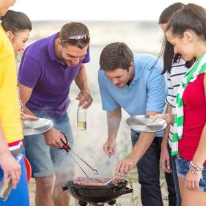 Set di 4 Piatti in Acciaio Inox da 8 Pollici con Borsa in Cotone, Piatti Rotondi in Metallo 18/8 Lavabili in Lavastoviglie per Servire e Campeggio - Product Image 5