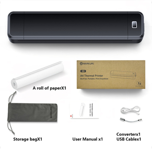 Kabelloser Tintenloser A4 Tragbarer Mini-Thermodrucker mit 1500mAh Akku 203dpi Auflösung Aufkleber-Dokumentendruck Kostenlose APP - Product Image 6