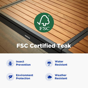 Heck 12 Person Teak <b>Outdoor</b> <b>Extendable</b> <b>Dining</b> <b>Table</b> Set With Cushions - Product Image 1