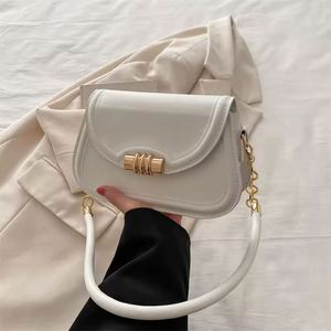 Bolso de mano para mujer, tendencia 2026, estampado retro, cadena de PU, cierre de cremallera, doble correa ajustable, portátil, envío incluido - Product Image 6