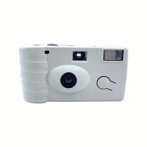 Appareil photo argentique automatique 35 mm à usage unique avec flash, mise au point fixe, corps en plastique blanc, piles AA, idéal pour fêtes, mariages, cadeaux - Product Image 1