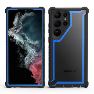 Custodia <span class=keywords><strong>trasparente</strong></span> In plastica ibrida 2 In 1 di vendita calda per <span class=keywords><strong>Samsung</strong></span> galaxy S23 <span class=keywords><strong>Cover</strong></span> per cellulare Ultra antiurto per <span class=keywords><strong>Samsung</strong></span> s22 s21 - Product Image 2
