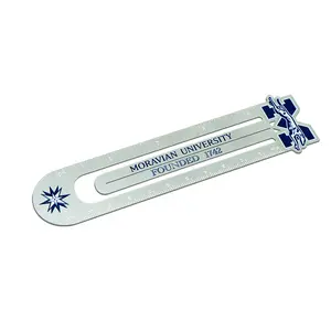 Nguồn Cung cấp học tập văn phòng phẩm chất lượng cao thép không gỉ kim loại Bookmark Cai Trị (tùy chỉnh thiết kế, UV in ấn)