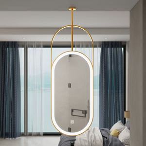 Miroir intelligent LED anti-buée à <span class=keywords><strong>suspension</strong></span> métallique avec écran tactile et rétroéclairage, idéal pour appartements et hôtels - Offre Spéciale - Product Image 5