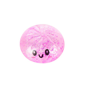 Peluche Antiestrés de Malta con Diseño Divertido, Material TPR Comprimible, Simulación de Bollo Pequeño al Vapor, Color Dorado - Product Image 5