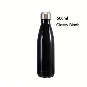 Botella de Agua de Acero Inoxidable de Doble Pared con Aislamiento al Vacío, Personalizada con Pintura Brillante de Color, 500 ml - Product Image 3