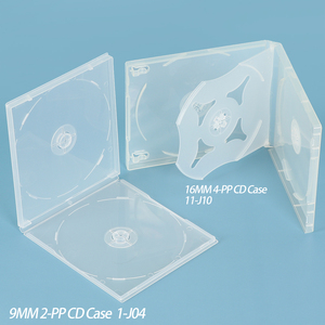 SUNSHING-Caja <span class=keywords><strong>de</strong></span> almacenamiento <span class=keywords><strong>de</strong></span> polipropileno para CD/DVD, soporte multidisco <span class=keywords><strong>de</strong></span> polietileno PP transparente, con cubierta <span class=keywords><strong>de</strong></span> plástico - Product Image 4