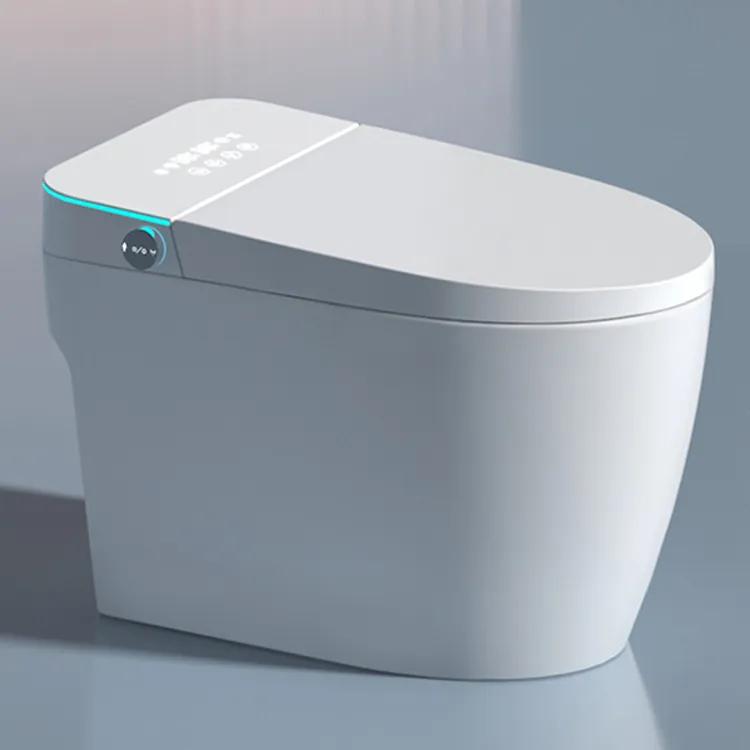 Yüksek kaliteli sıhhi modern stil ayak sensörü akıllı tuvaletler sifonik floş akıllı wc banyo seramik tuvalet