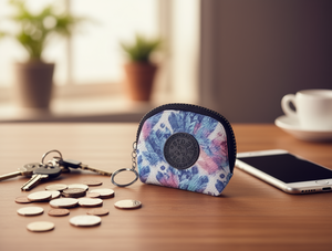 Portamonete con cerniera singola, mini portafoglio unisex con fodera in poliestere per l'uso quotidiano - Product Image 2