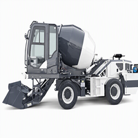 Camion malaxeur à béton auto-alimenté 3,5 mètres cubes Diesel 4x4 compact mobile auto-chargeur