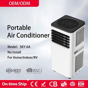 Aire <span class=keywords><strong>Acondicionado</strong></span> <span class=keywords><strong>Portátil</strong></span> de 12000 BTU con Compresor CE R290, Aire <span class=keywords><strong>Acondicionado</strong></span> Eléctrico de Pie para Interiores del Hogar, Electrodomésticos - Product Image 2