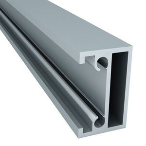 Profil de <span class=keywords><strong>porte</strong></span> <span class=keywords><strong>coulissante</strong></span> en aluminium pour <span class=keywords><strong>armoire</strong></span> Style ligne fine Glissière en forme de U <span class=keywords><strong>Rail</strong></span> en aluminium - Product Image 3