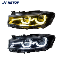 Phares HETOP GT F34 2012-2019, mise à niveau bicolore, lentille laser LED, style Ikon Série 3, feux avant Plug and Play pour BMW