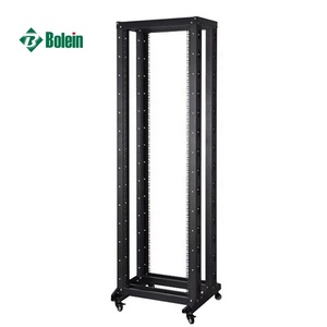 Gabinete de Recinto de Estante de Profundidad Estándar 27U Sin Puertas Y Paneles Laterales Estante de Marco Abierto Doble de 4 Postes - Product Image 5