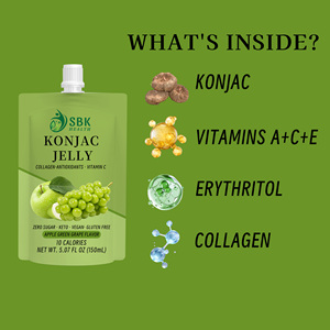 Gelatina de Konjac en Envase Personalizado, Sin Gluten, Equilibra la Salud Intestinal, Suplemento de Colágeno, Gelatina de Konjac con Vitaminas para Mejorar la Absorción de Nutrientes - Product Image 6