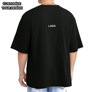 Camiseta de Algodón 100% Personalizada al por Mayor con el Logotipo de su Marca, Camiseta Lisa de Talla Grande para Hombre, Camisetas Casuales de Manga Corta para Hombre - Product Image 2