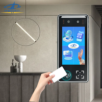 HFSecurity FR05, Control de Acceso Biométrico con Reconocimiento Facial y de Tarjetas, 5 Pulgadas, Registro de Asistencia con Código QR, POE Integrado