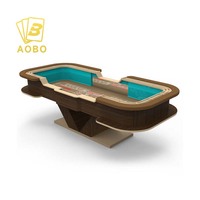 Table de craps de casino personnalisée avec pieds en forme de V, table de craps professionnelle
