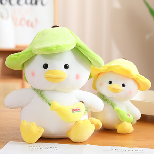 En gros : Jouet en peluche canard, animaux en peluche en vrac pour machine à griffes, poupée canard douce pour enfants, petits peluches <span class=keywords><strong>Kawaii</strong></span> décoratives pour fête - Product Image 1