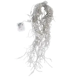 Guirlandes lumineuses plates de type carmbano, pile 3AA, RGBY, 15m x 0,6m, IP44, utilisation intérieure et extérieure, idéales pour décorer - Product Image 2