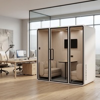 Cabine de bureau insonorisée de luxe pour architectes, grande salle de réunion insonorisée, pod de bureau insonorisé