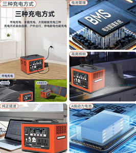 Mới di động ngoài trời ngân hàng điện 220V công suất lớn 1800W Trạm điện cầm tay máy tính xách tay khẩn cấp pin năng lượng lưu trữ - Product Image 5