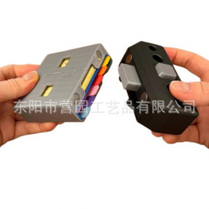 Usb <b>Note</b> <b>Sticky</b> <b>Note</b> Holder With Stencils Colorful Plastic Desktop Organizer For Office Home Use - Product Image 2