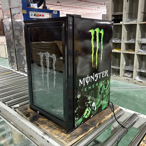 Exhibidor Refrigerado Comercial Más Vendido 2025 Monster Mini <span class=keywords><strong>para</strong></span> Bebidas Energéticas con Puerta de Vidrio y Logo LED Enfriamiento Profesional - Product Image 6