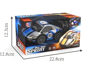 Auto da Corsa RC in Scala 1:24, 2 Opzioni <span class=keywords><strong>di</strong></span> Colore, Luci LED Fantastiche, Telecomando a 4 Canali con Portata <span class=keywords><strong>di</strong></span> 30m, Giocattolo Educativo Elettrico per Regali - Product Image 3