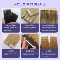 Extensions de cheveux humains vierges à 100% Fasimei, vente en gros, cheveux bruts, cuticules alignées, extensions à bandes, type de cheveux malaisien