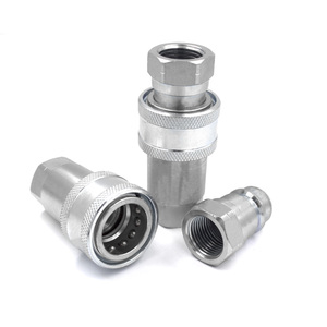 ISO-7241-A 1/2 inch thép không gỉ/Thép <span class=keywords><strong>BSP</strong></span>/<span class=keywords><strong>NPT</strong></span> chủ đề nhanh chóng ngắt kết nối phụ kiện ống thủy lực & máy xúc nhanh chóng Coupler - Product Image 4