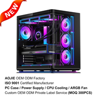 Caja de computadora SAMA PC de vidrio templado ATX CPU Gaming Gabinete de PC de escritorio Chasis de computadora con pantalla