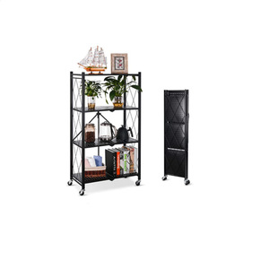 Rak Penyimpanan Dapur Multi-layer, Rak Organizer Balkon/Ruang Tamu yang Dapat Dipindahkan, Rak Keranjang Sayuran untuk Rumah Tangga - Product Image 4