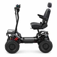 Scooter électrique pliable pour adultes, haute qualité, 4x4, 4000VA, 60V, 4 roues motrices, batterie au lithium, pour personnes âgées