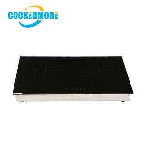 Cuisinière à induction à 2 brûleurs avec contrô<span class=keywords><strong>le</strong></span> tactile et protection contre la surchauffe et la combustion à <span class=keywords><strong>sec</strong></span> pour la maison et <span class=keywords><strong>le</strong></span> commerce Cuisinière à induction - Product Image 1