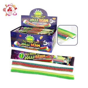 HALAL 2 pz. <span class=keywords><strong>Jolly</strong></span> Bean Licorice Sour - Caramelle Gommose a Forma di Paglia con Ripieno di Polvere Acida - Product Image 1