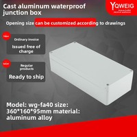 Boîtier de jonction en aluminium moulé thermolaqué FA40 360x160x95mm pour extérieur avec joint de câble Chine continentale