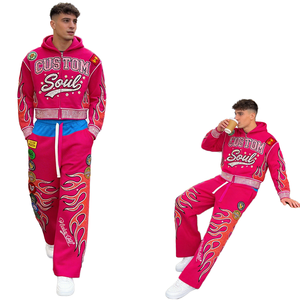 Derniers modèles tendance de survêtements décontractés pour hommes en coton, imprimés, légers, avec logo personnalisé, design 2 en 1, écologiques, service OEM - Product Image 1