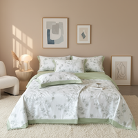 Ensemble de housse de couette en lyocell 60S de qualité supérieure, doux, lisse, hypoallergénique, ensemble de linge de lit, taille King/Queen